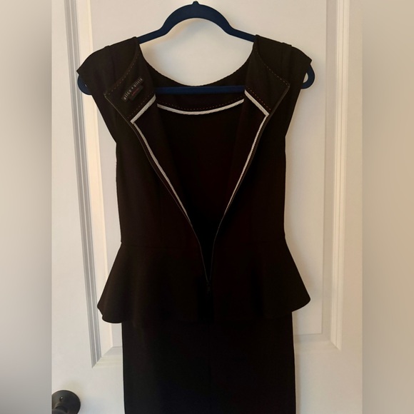 Alice + Olivia Black Victoria Peplum Dress - Picture 6 of 8